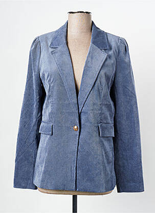 Blazer poches bleu K-DESIGN femme