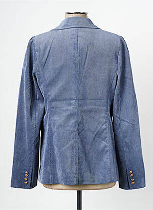 Blazer poches bleu K-DESIGN femme