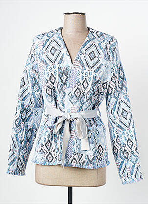 Veste casual poches bleu EVA KAYAN femme