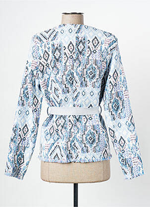 Veste casual poches bleu EVA KAYAN femme