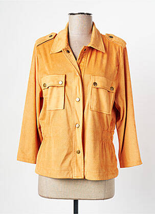 Veste casual poches orange K-DESIGN femme