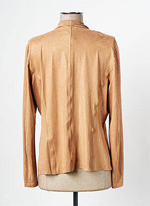 Gilet manches longues col châle beige EVA KAYAN femme