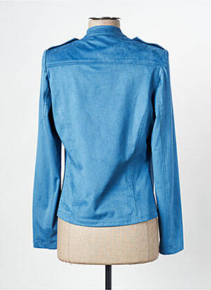 Veste casual epaulette bleu MISS TIC femme