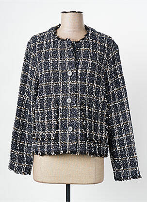 Veste casual col rond noir RABE femme
