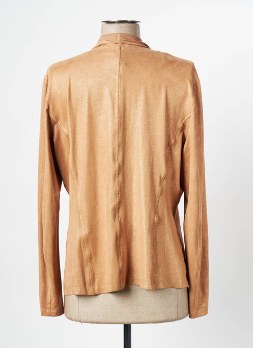 Gilet manches longues stretch beige EVA KAYAN femme