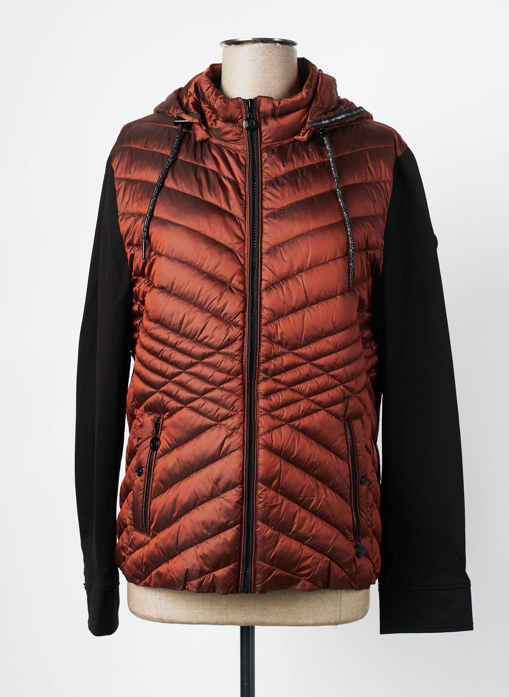 Doudoune Manches Longues Marron Christine Laure Femme 2521032