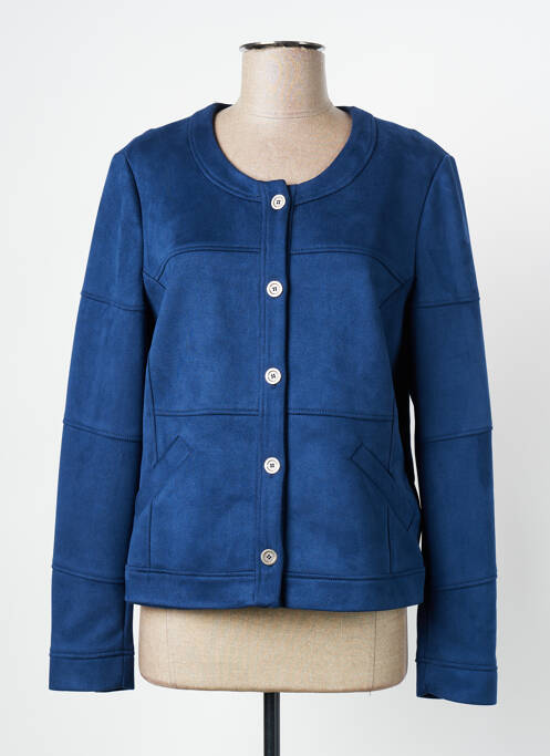 Veste casual bleu FRANCE RIVOIRE pour femme