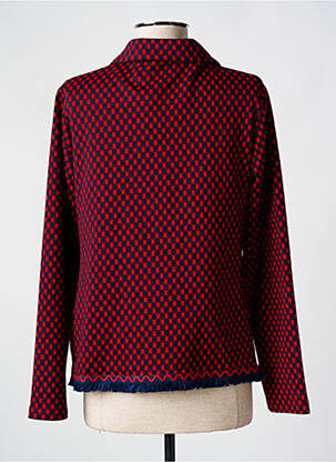 Veste chic poches rouge POUPÉE CHIC BY MERCEDES DE MIGUEL femme