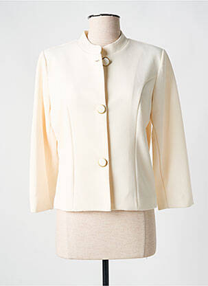 Veste chic tissage crêpe beige K-DESIGN femme