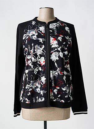 Veste casual col rond noir THOMAS RABE femme