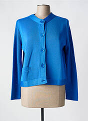 Gilet manches longues bleu I.ODENA pour femme seconde vue