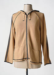 Gilet manches longues marron THOMAS RABE pour femme seconde vue