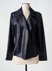 Veste simili cuir bleu SIGNE NATURE pour femme seconde vue