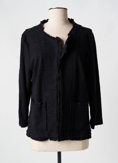 Veste casual col rond noir CREAM femme