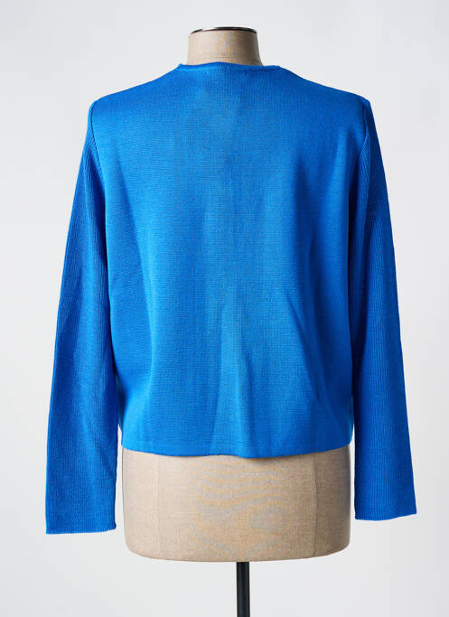 Gilet manches longues bleu I.ODENA pour femme