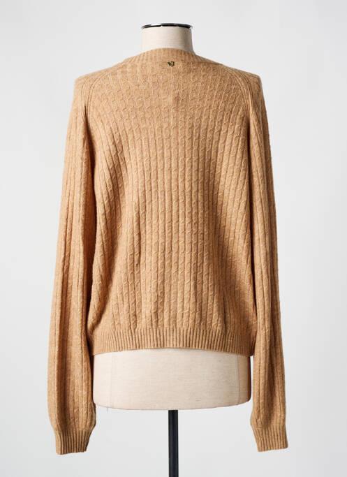 Gilet manches longues marron FABIENNE CHAPOT femme