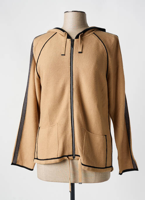 Gilet manches longues marron THOMAS RABE pour femme