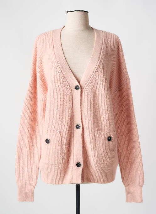 Gilet manches longues rose DIPLODOCUS pour femme