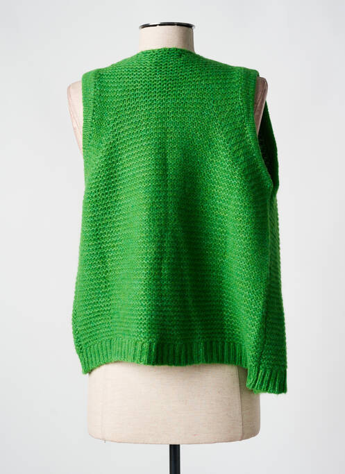 Gilet sans manche vert SIGNE NATURE pour femme