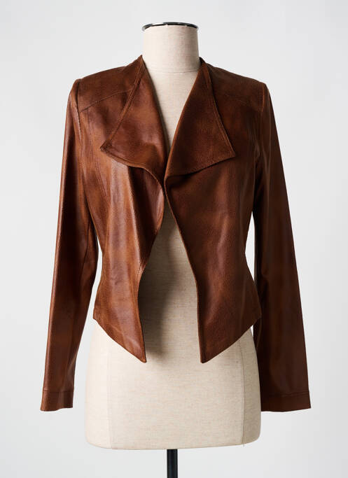 Veste chic marron MISS TIC pour femme