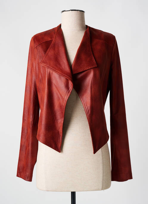 Veste chic orange MISS TIC pour femme