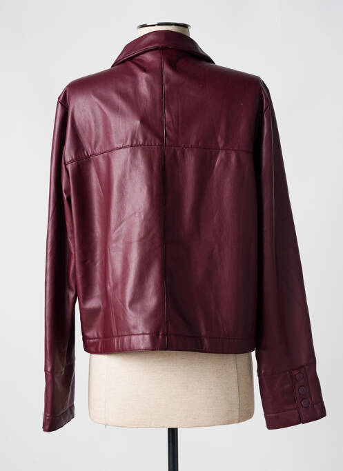 Veste simili cuir rouge ANDAM pour femme