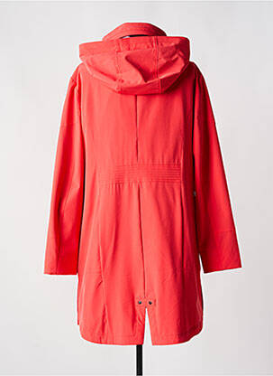 Manteau long a capuche a capuche orange JUNGE femme