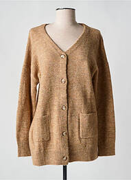 Gilet manches longues stretch marron DIPLODOCUS femme