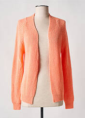 Gilet manches longues orange SIGNE NATURE pour femme seconde vue