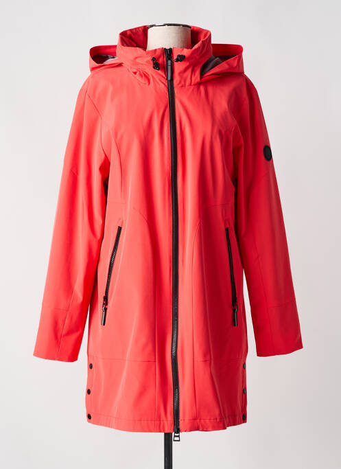 Manteau long a capuche a capuche orange JUNGE femme