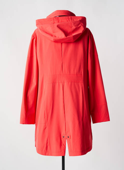 Manteau long a capuche a capuche orange JUNGE femme