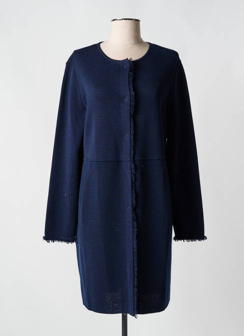 Gilet manches longues bleu MARIA BELLENTANI pour femme