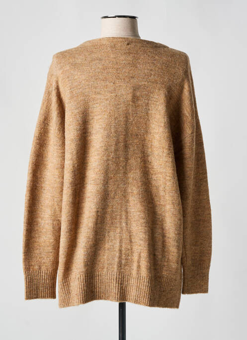 Gilet manches longues marron DIPLODOCUS pour femme