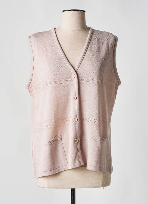 Gilet sans manche beige I.ODENA pour femme