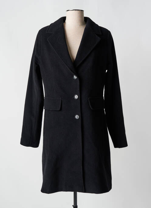 Manteau long noir JUNGE pour femme