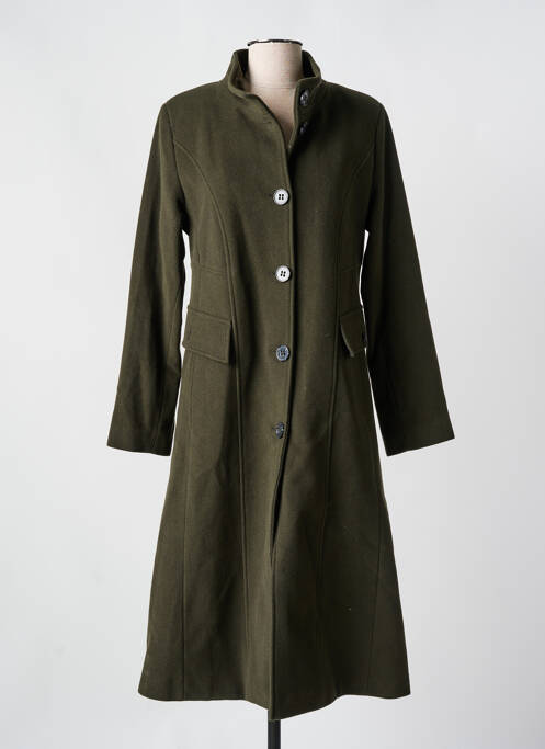 Manteau long vert JUNGE pour femme