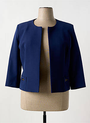 Blazer coupe cintrée bleu ESTEL COLLECTION femme