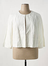 Veste casual col rond blanc DIANE LAURY femme