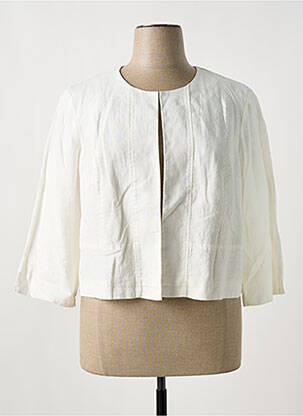 Veste casual col rond blanc DIANE LAURY femme