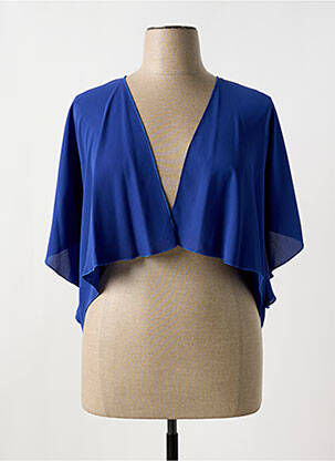 Boléro manches courtes bleu DANIELA COOL femme