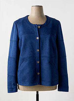 Veste casual bleu FRANCE RIVOIRE pour femme