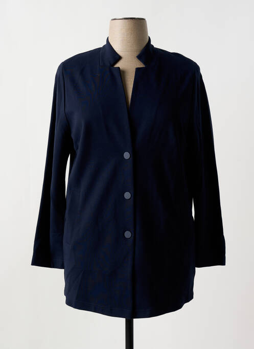 Gilet manches longues bleu FRANK WALDER pour femme