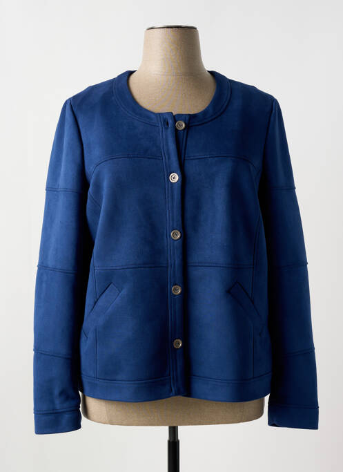 Veste casual bleu FRANCE RIVOIRE pour femme