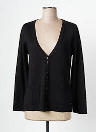 Gilet manches longues fermeture boutonnée sur le devant noir DANEVA femme