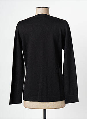 Gilet manches longues fermeture boutonnée sur le devant noir DANEVA femme