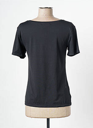 T-shirt col rond manches courtes noir GIORGIO BARBARA femme
