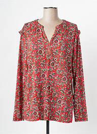 Top imprimé fantaisie manches longues orange DIANE LAURY femme