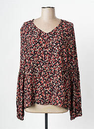 Blouse imprimé fantaisie manches longues orange SIGNE NATURE femme