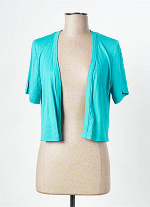 Gilet manches courtes manches courtes vert CHRISTINE LAURE femme