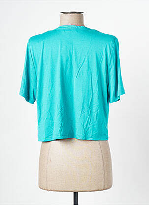 Gilet manches courtes manches courtes vert CHRISTINE LAURE femme